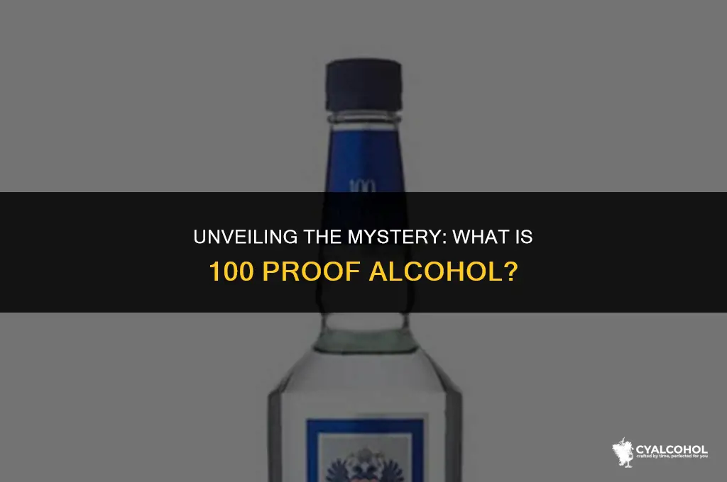 what is 100 percent proof alcohol