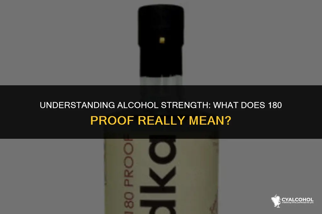 what is 180 proof in alcohol