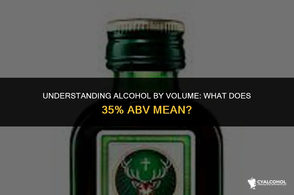 what is 35 alcohol by volume