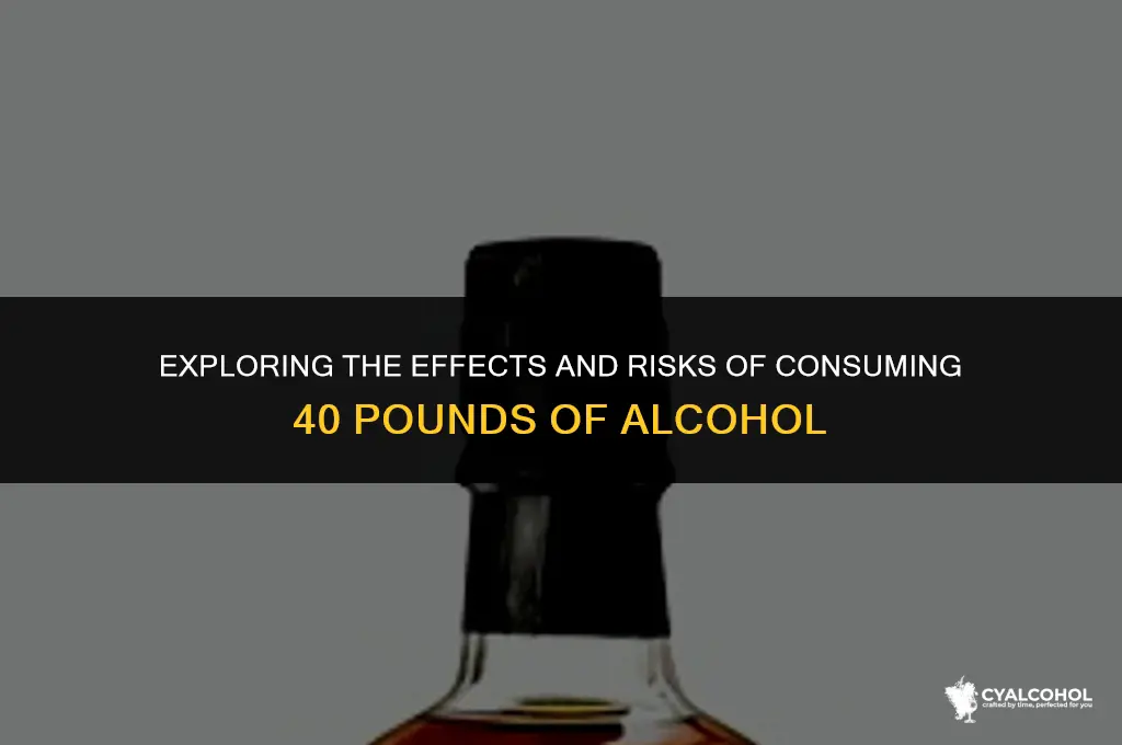 what is 40 pounder of alcohol