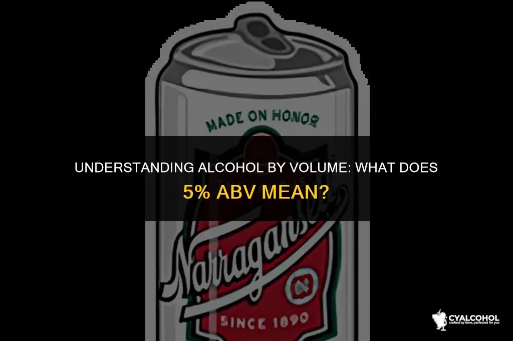 what is 5 alcohol by volume