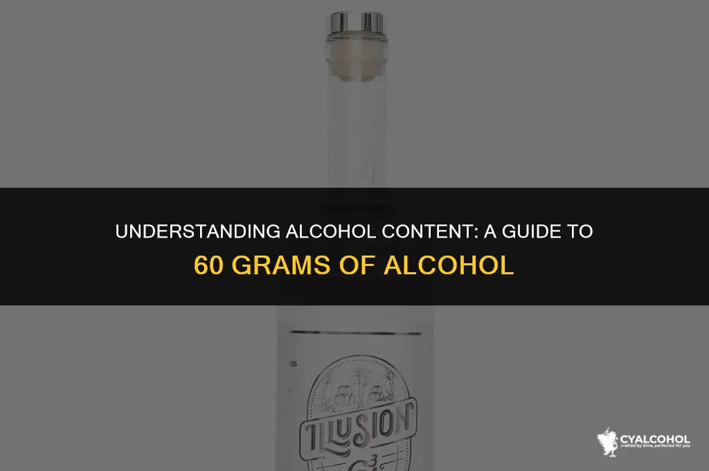 what is 60 grams of alcohol