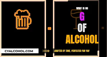 Understanding Alcohol Measurements: What Does 80 Grams Look Like?