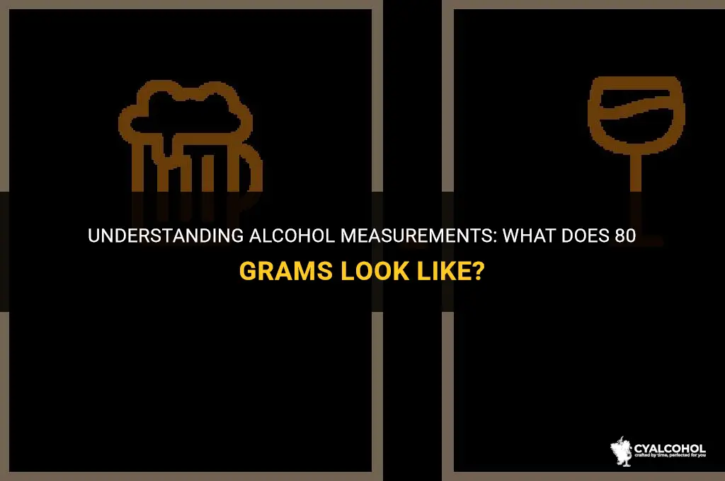 what is 80 g of alcohol