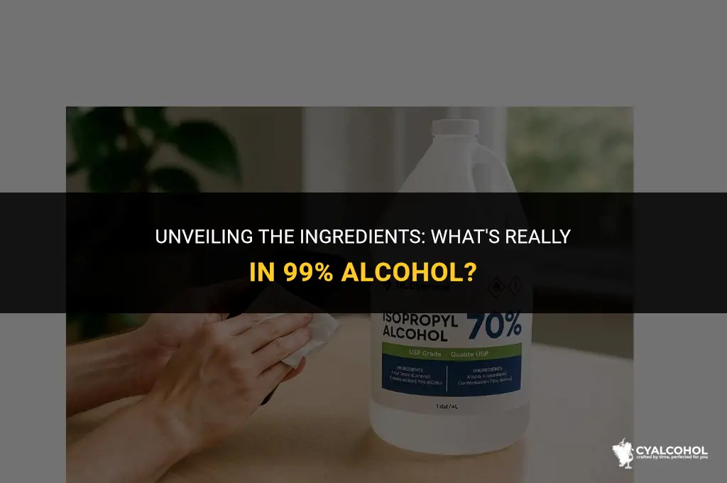 what is 99 alcohol made of