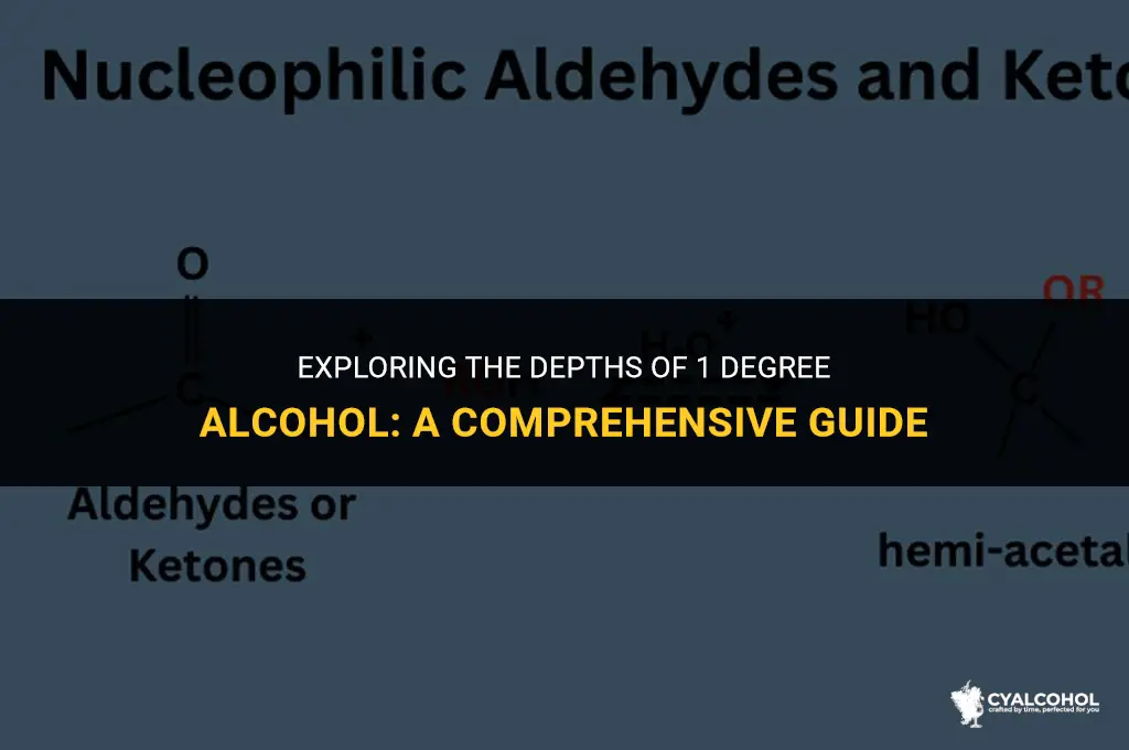 what is a 1 degree alcohol