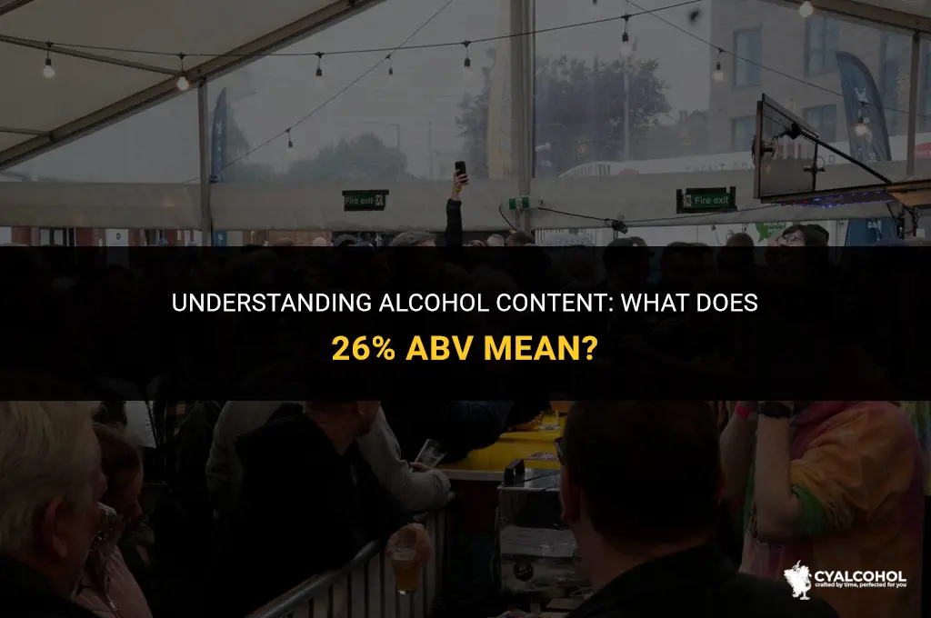what is a 26 of alcohol
