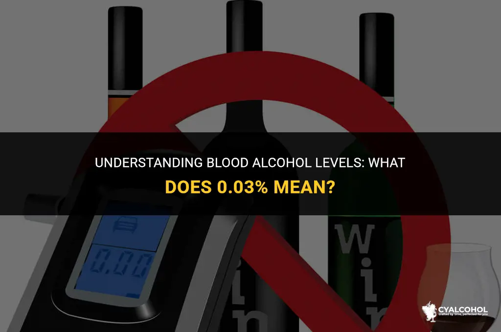 what is a 3 alcohol level