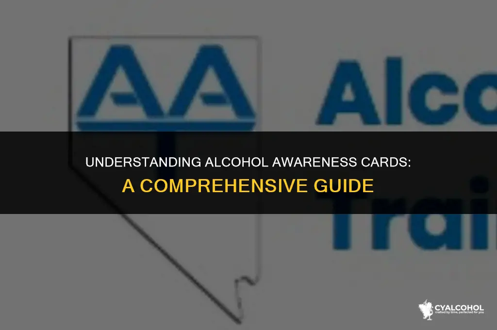 what is a alcohol awareness card
