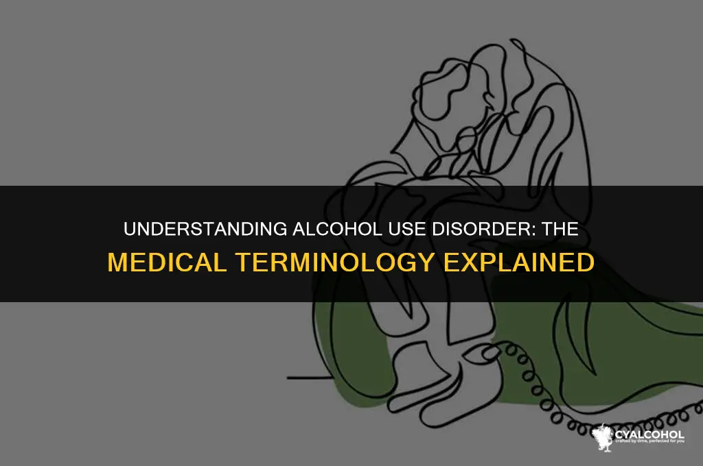 what is a alcohol medical term