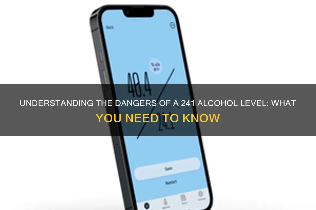 what is a an alcohol level of 241