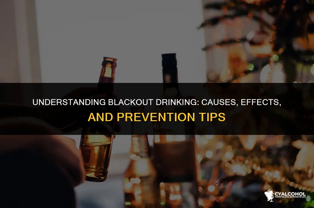 what is a blackout alcohol related