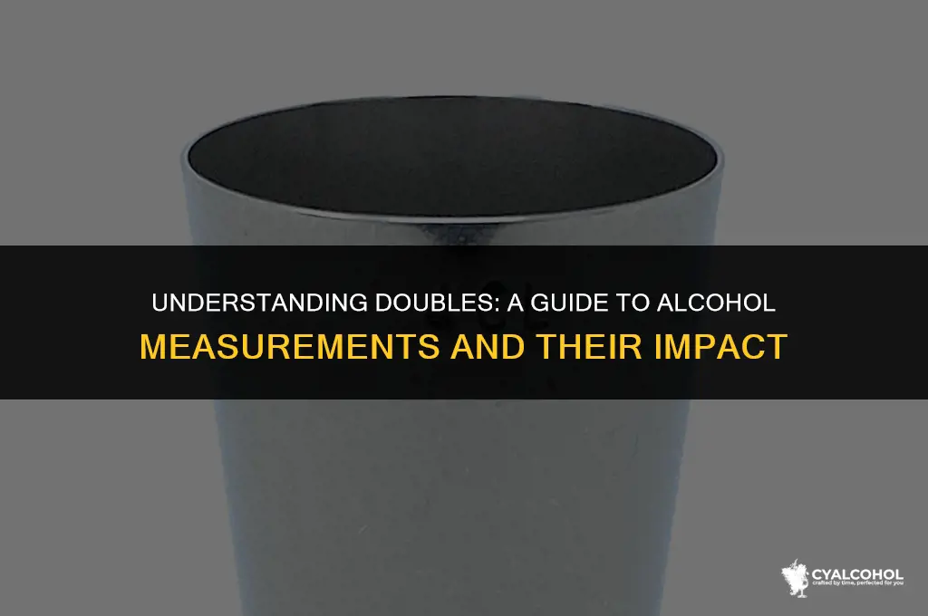 what is a double in alcohol