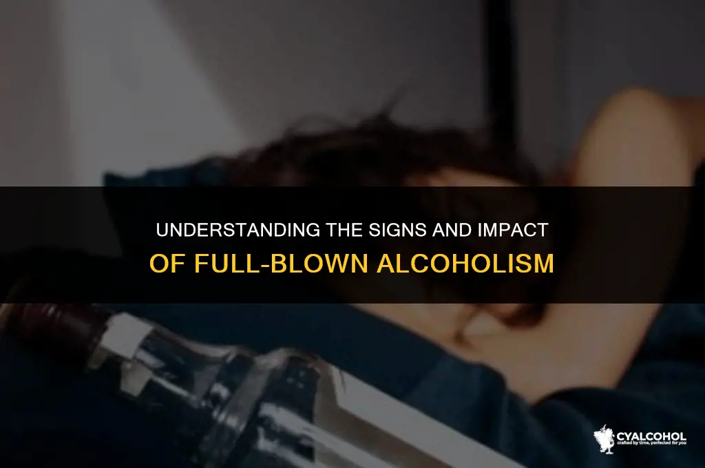 what is a full blown alcoholic