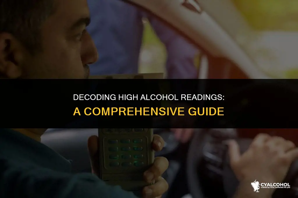 what is a high alcohol reading