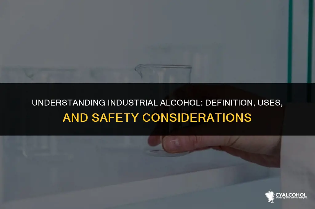 what is a industrial alcohol definition