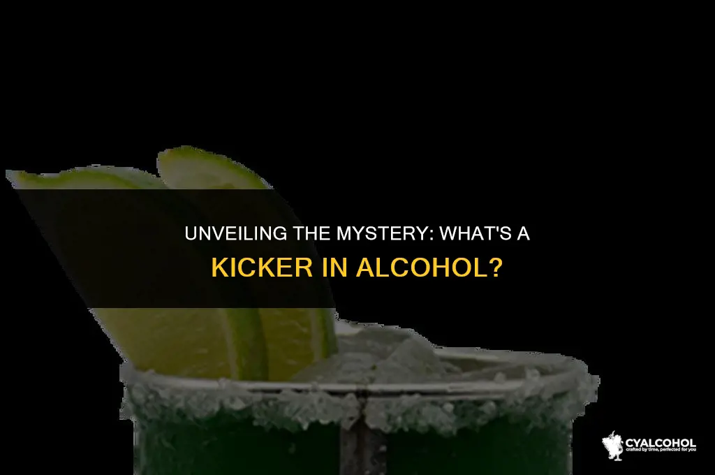 what is a kicker in alcohol