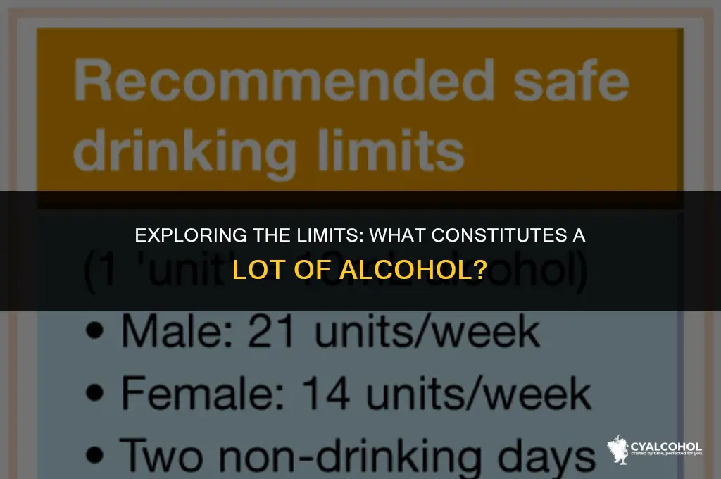 what is a lot of alcohol