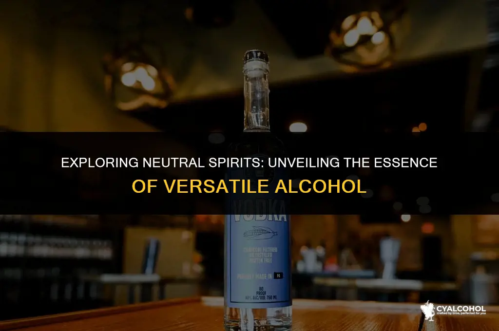 what is a neutral spirit alcohol
