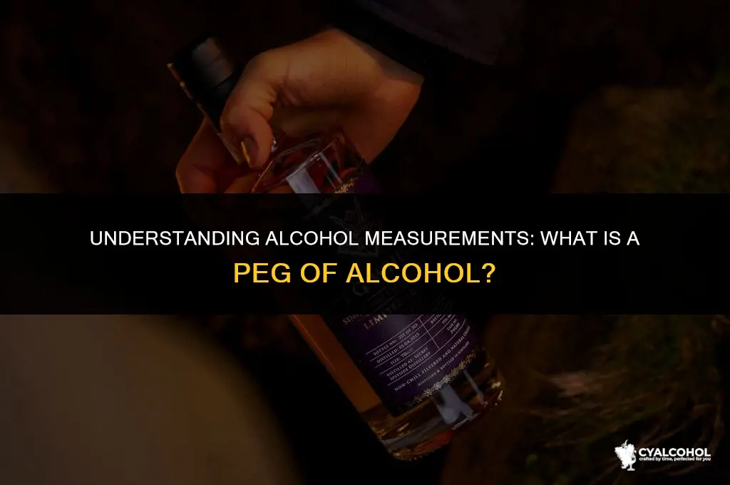 what is a peg of alcohol