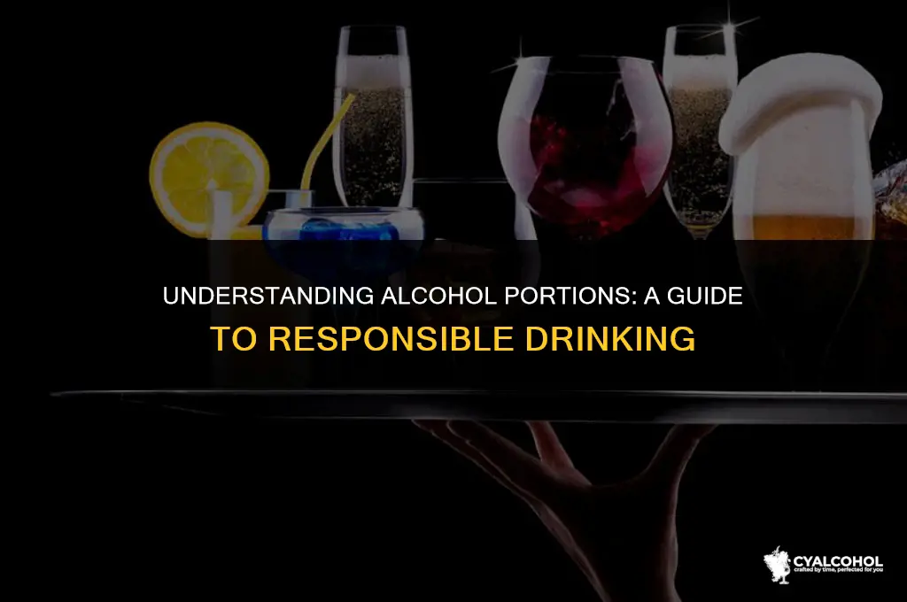 what is a portion of alcohol