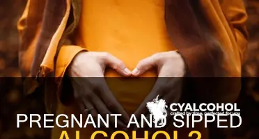 what is a pregant woman has a sip of alcohol