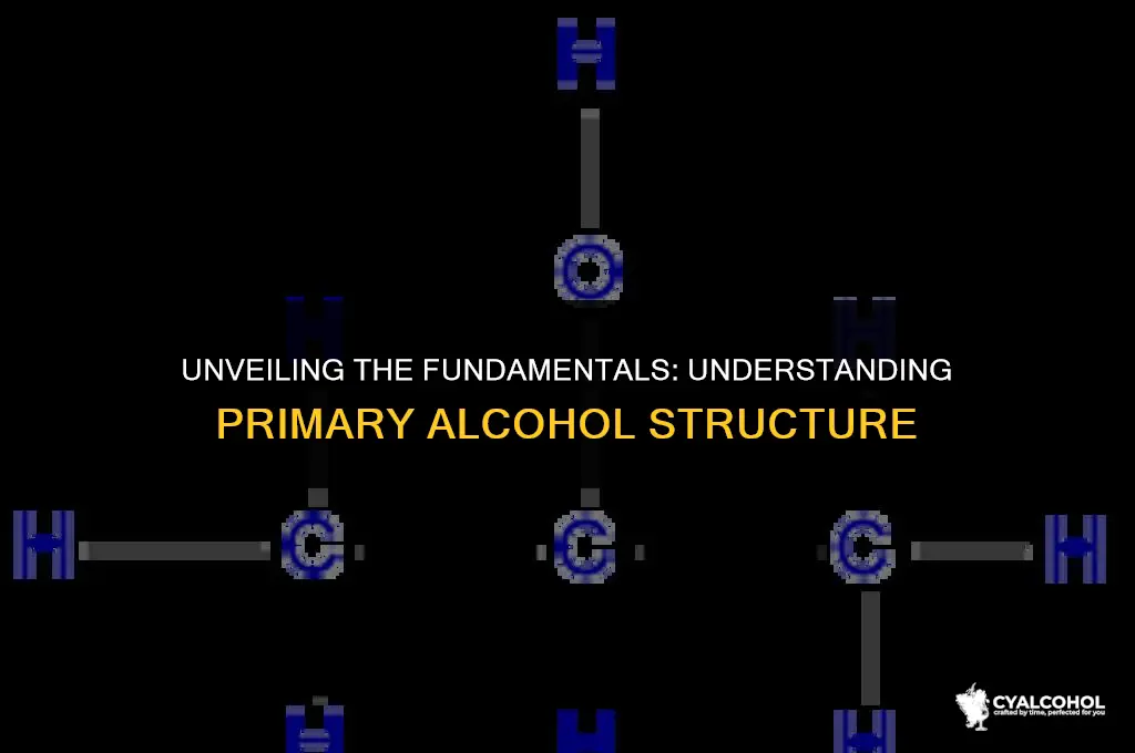 what is a primary alcohol structure