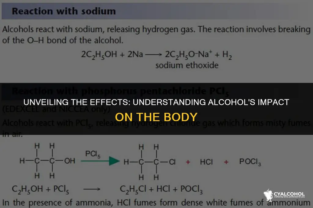 what is a reaction of alcohol