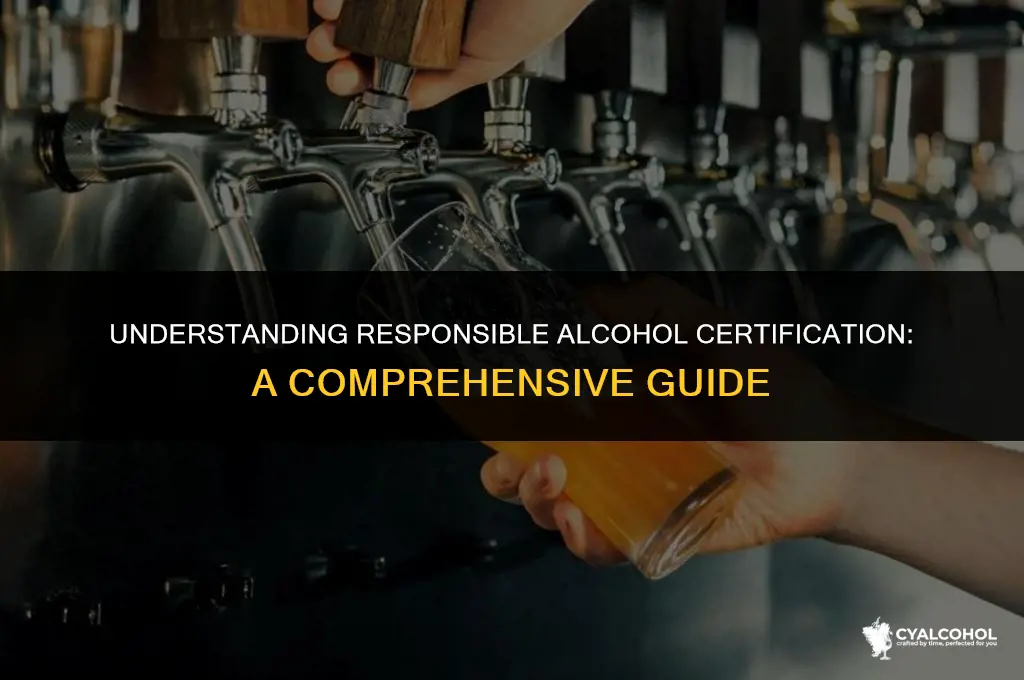 what is a responsible alcohol certificate