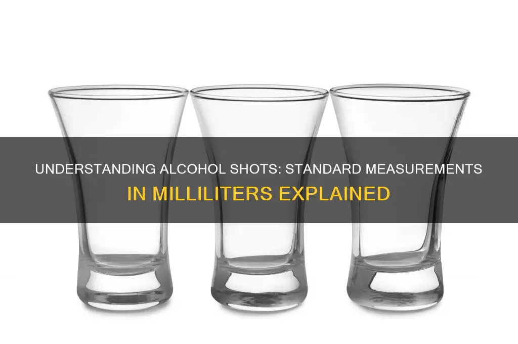 what is a shot of alcohol in ml