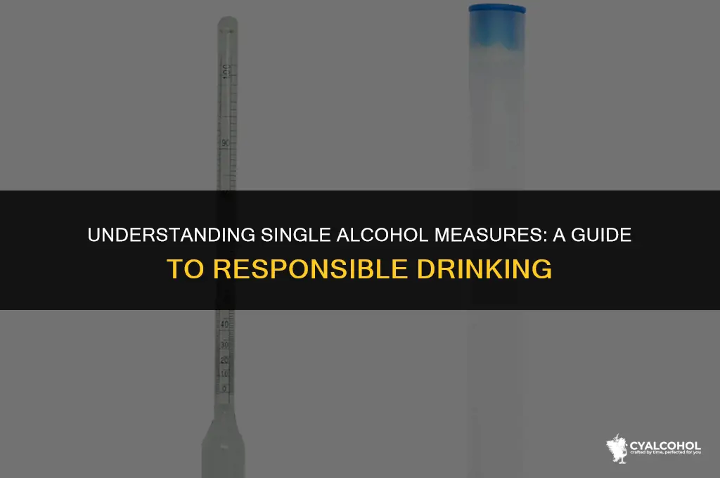 what is a single alcohol measure