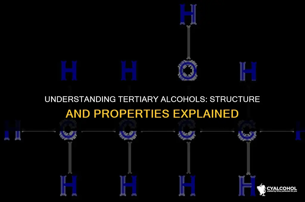 what is a tertiary alcohol structure