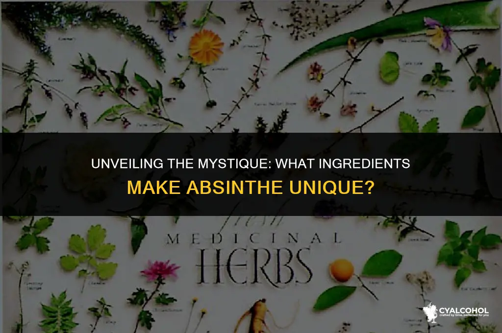 what is absinthe alcohol made of