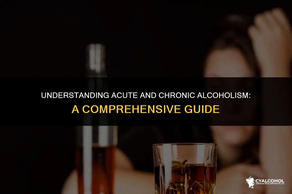 what is acute and chronic alcoholism