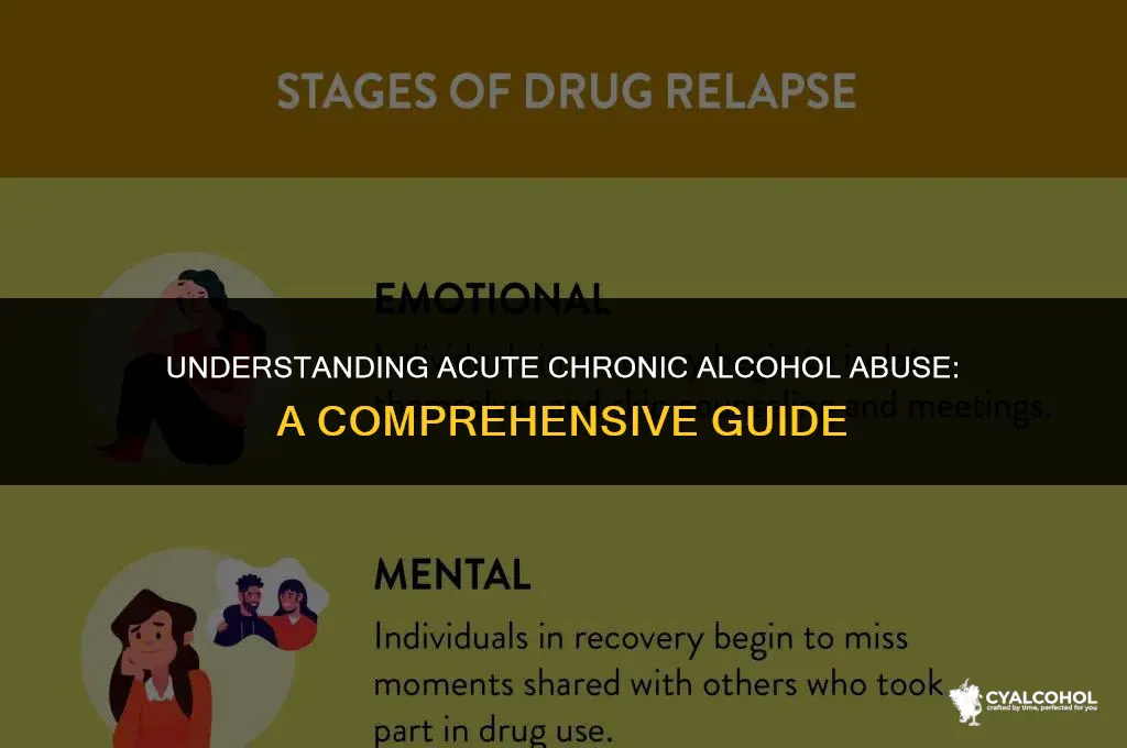 what is acute chronic alcohol abuse