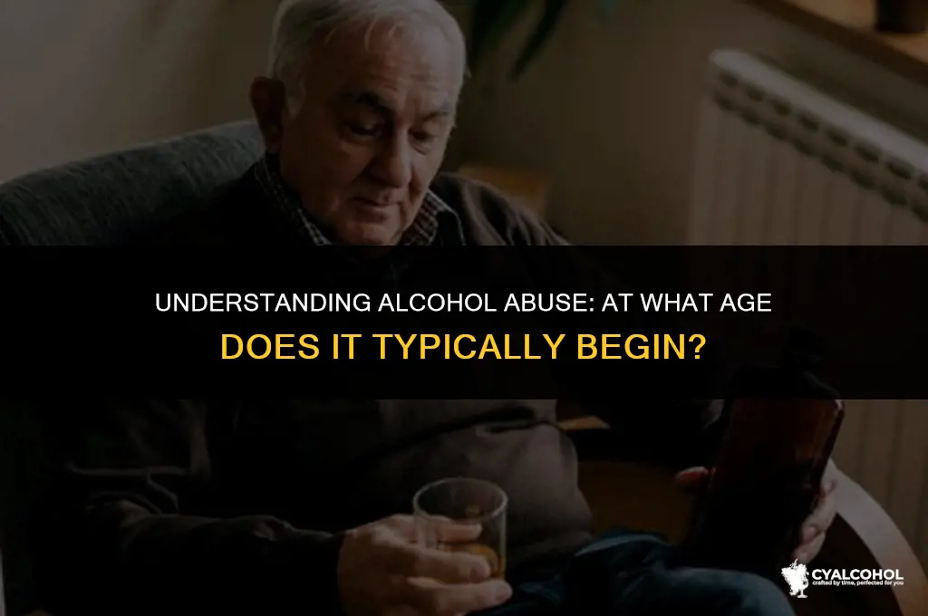 what is age for alcohol abuse
