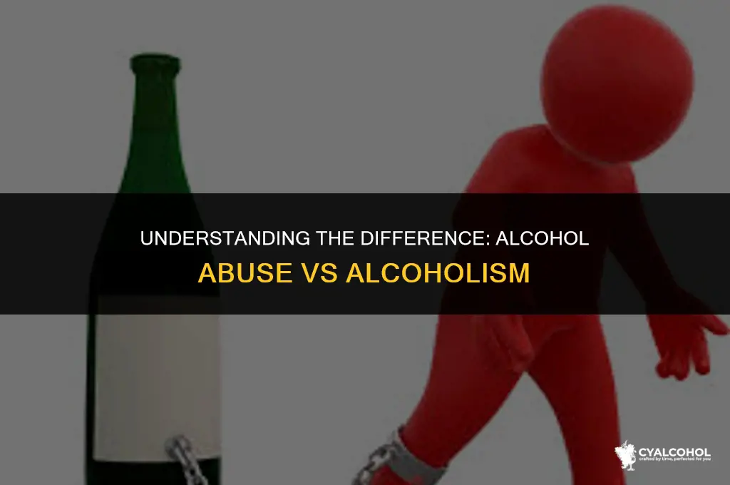what is alcohol abuse vs alcoholism
