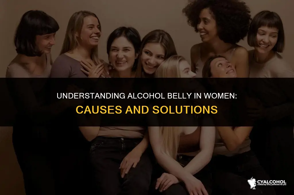 what is alcohol belly in women