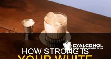what is alcohol by vol on a white russian
