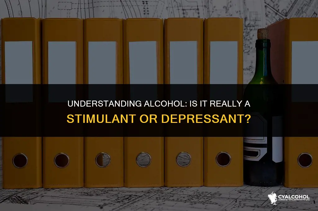 what is alcohol classified as stimulant