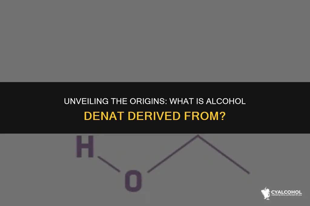 what is alcohol denat derived from