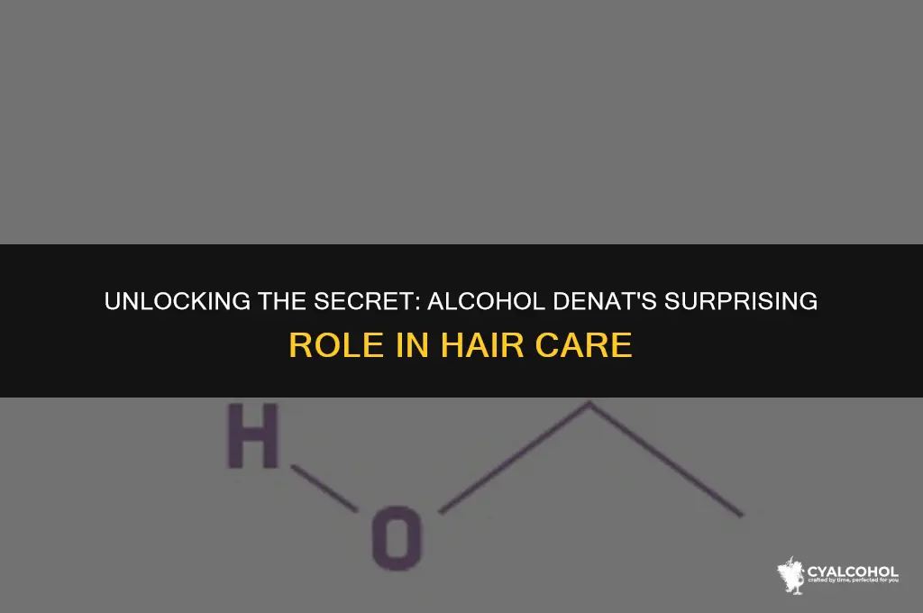 what is alcohol denat for hair