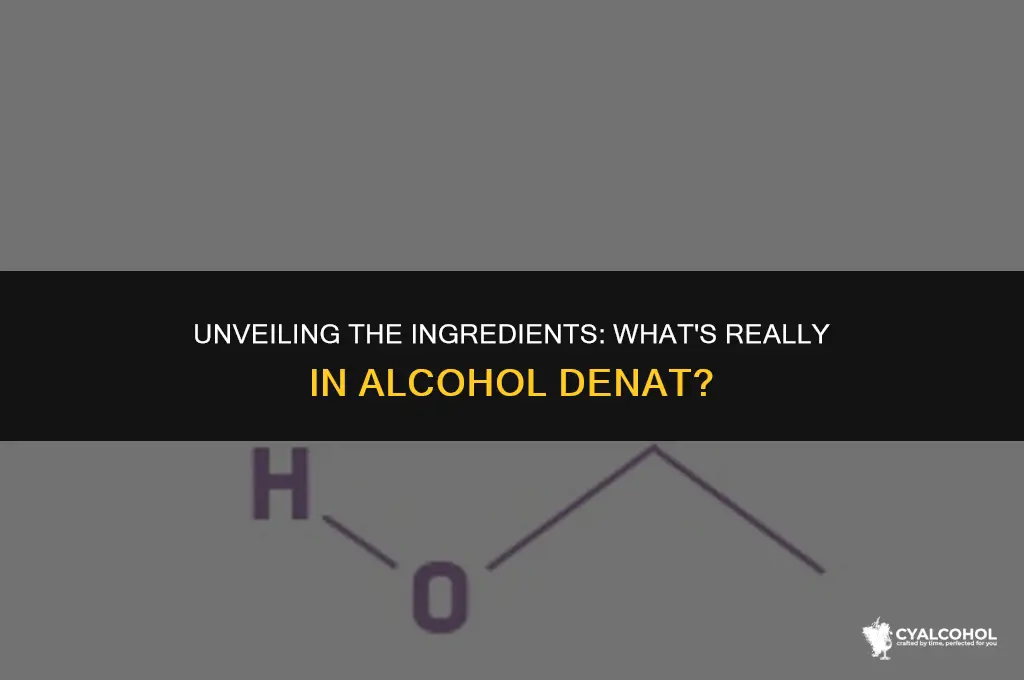 what is alcohol denat made of