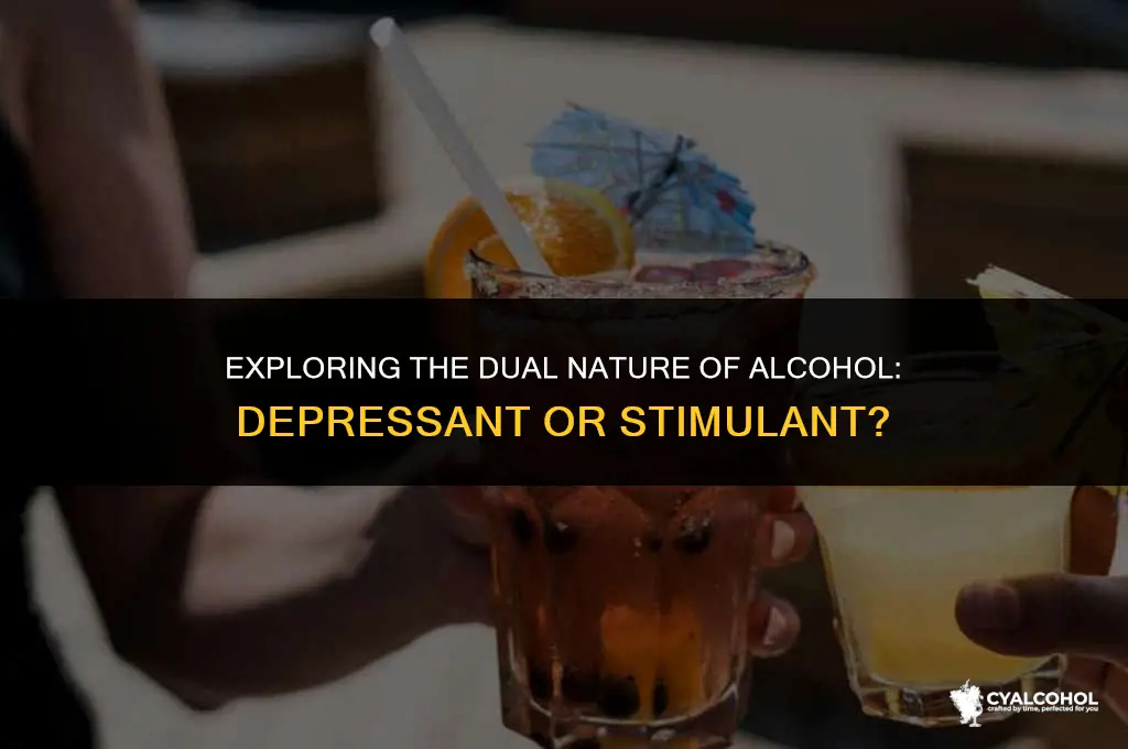 what is alcohol depressant or stimulant