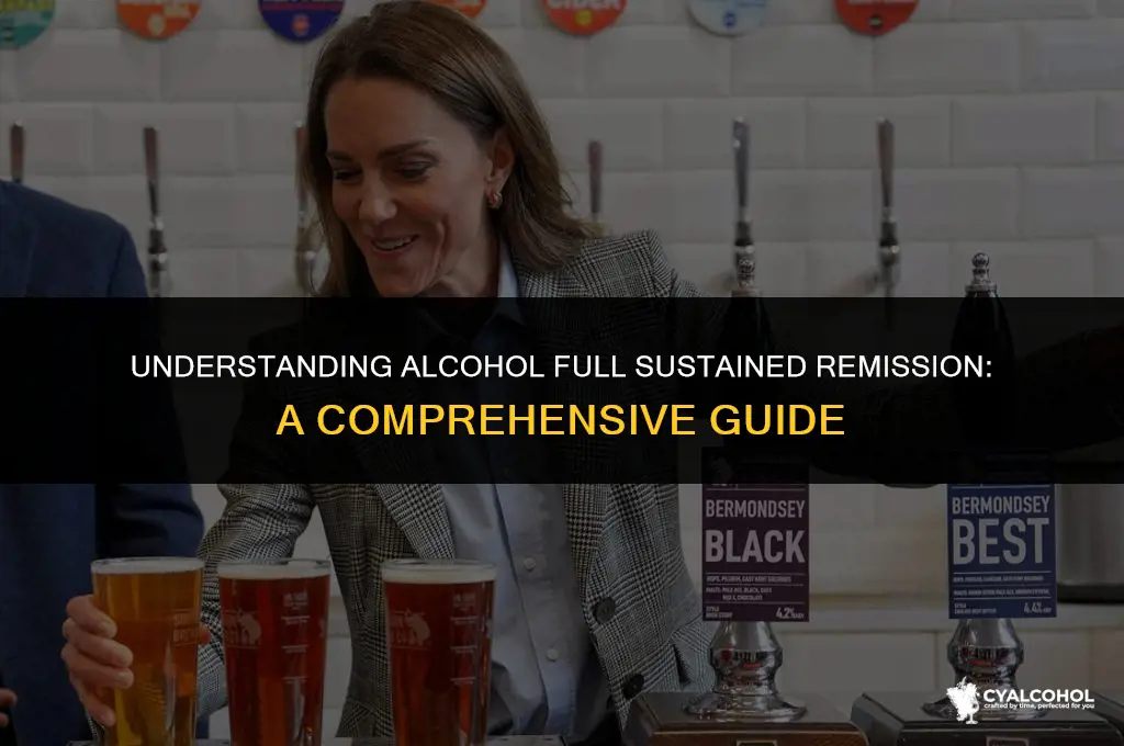 what is alcohol full sustained remission