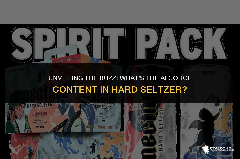 what is alcohol in hard seltzer