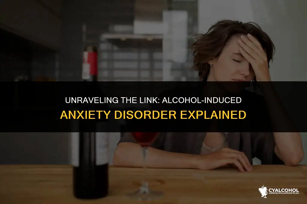 what is alcohol induced anxiety disorder