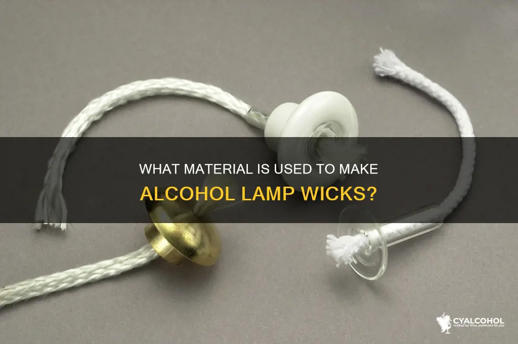what is alcohol lamp wick material made of