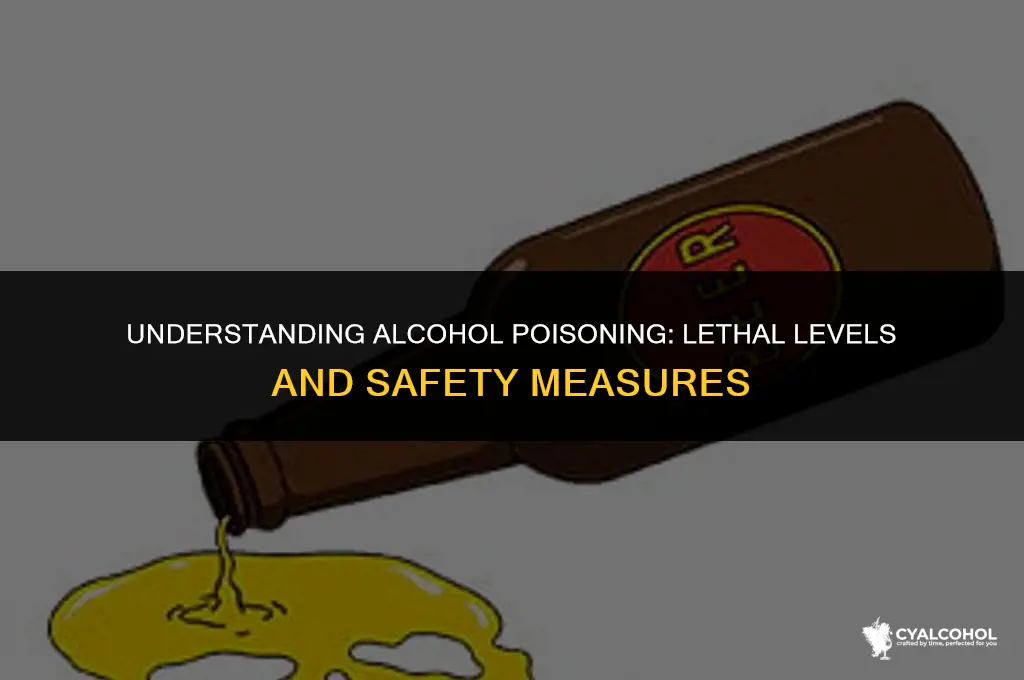 what is alcohol level for poisoning