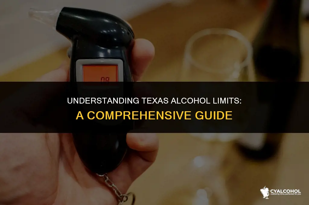 what is alcohol limit in texas